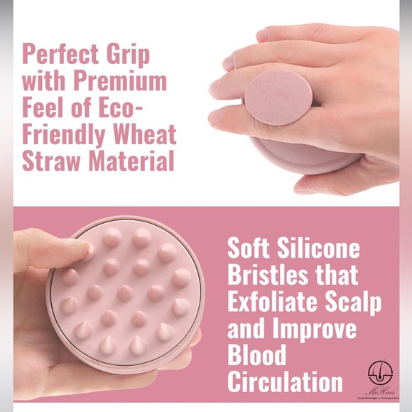 NWT MiHair Scalp Massager Shampoo Brush - Picture 4 of 9